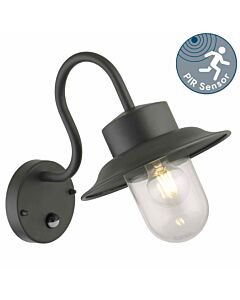 Montford - Black Motion Sensor Outdoor Wall Light