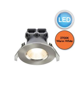 Nordlux - Fremont 1-Kit IP65 2700K - 2310026032 - LED Steel IP65 Bathroom Recessed Ceiling Downlight