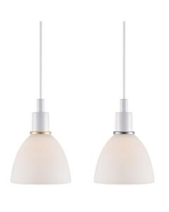 Nordlux - Set of 2 Ray 2-Kit - 63233001 - White Glass Ceiling Pendant Lights