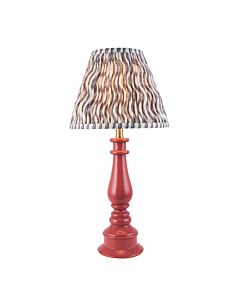 Endon Lighting - Myrtle & Ripple 25cm - 116359 - Pink Warm Brass Grey Table Lamp With Shade