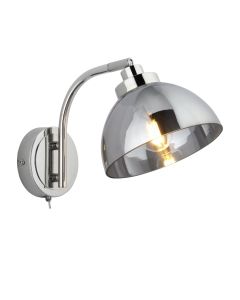 Endon Lighting - Caspa - 100044 - Nickel Mirrored Glass Reading Wall Light