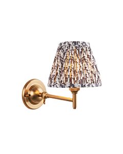 Endon Lighting - Dome Fold & Leaf 16cm - 115637 - Aged Brass Grey Wall Light