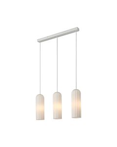 Nordlux - Miella - 2412533001 - White Opal Glass 3 Light Bar Ceiling Pendant Light