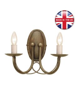 Elstead - Minster MN2-BLK-GOLD Wall Light