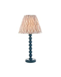 Endon Lighting - Higgledy & Ikat 25cm - 114725 - Blue Neutral Table Lamp With Shade