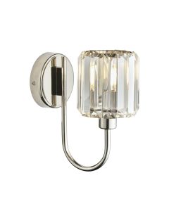 Endon Lighting - Berenice - 104109 - Nickel Clear Glass Wall Light