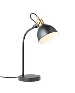 Acrobat - Matt Black & Gold Adjustable Task Lamp