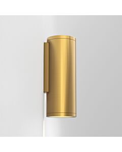 Astro Lighting - Ava - 1428020 - Brushed Brass Clear Glass IP44 Outdoor Wall Washer Light