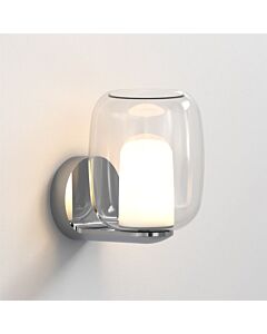 Astro Lighting - Aquina - 1450001 - Chrome & Clear & White Glass Bathroom Wall Light