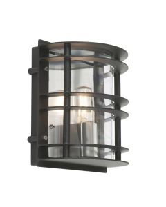 Elstead - Norlys - Stockholm ST-FLU-E27-BLK-C Bulkhead Wall Light