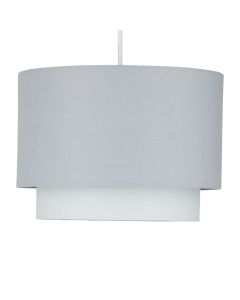 Grey Ombre 2 Tier Ceiling Light Shade