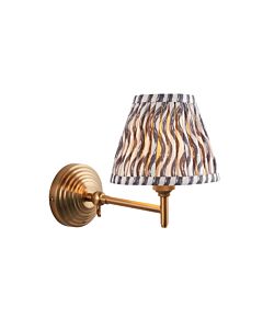 Endon Lighting - Obelisk Fold & Ripple 16cm - 115726 - Aged Brass Grey Wall Light