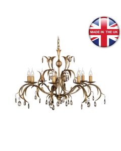 Elstead - Lily LL8-ANT-BRZ Chandelier