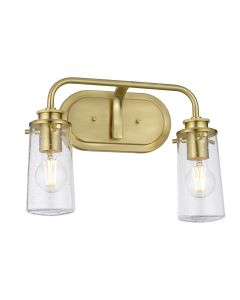 Quintiesse - QN-BRAELYN2-BB - Braelyn 2 Light Wall Light - Brushed Brass