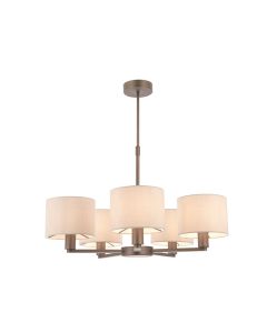 Endon Lighting - Daley - 73017 - Antique Bronze Marble 5 Light Ceiling Pendant Light