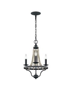 Feiss Lighting - Nori - FE-NORI3-DWZ - Zinc Grey 3 Light Chandelier