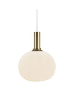 Nordlux - Alton 25 - 47313001 - Brushed Brass Opal Glass Ceiling Pendant Light