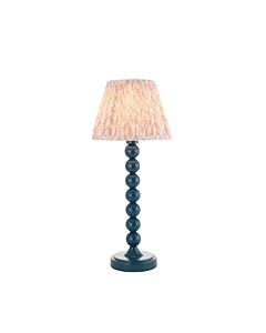 Endon Lighting - Higgledy & Leaf 20cm - 116267 - Blue Peach Table Lamp With Shade