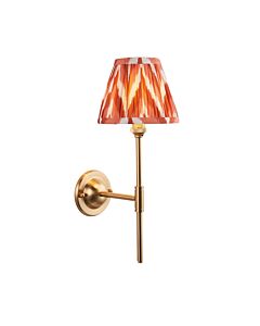 Endon Lighting - Dome T Bar & Zigzag 16cm - 115615 - Aged Brass Orange Wall Light