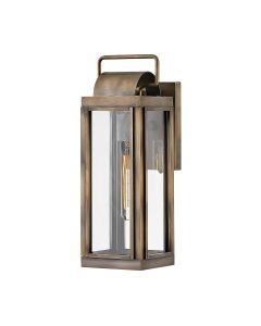 Hinkley Lighting - Sag Harbor - HK-SAG-HARBOR-S-BU - Burnished Bronze Clear Glass IP44 Outdoor Wall Light