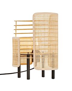 Nordlux - Jaffna - 2212055060 - Black Natural Rattan Table Lamp