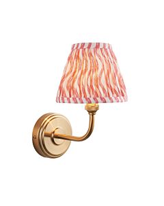 Endon Lighting - Step Arc & Ripple 16cm - 115749 - Aged Brass Pink Wall Light