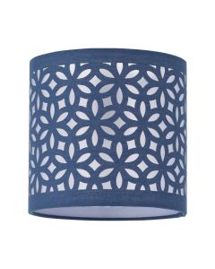 Navy Blue Laser Cut 15.5cm Table Lamp Shade