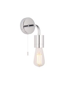 Bjorn - Chrome IP44 Pull Cord Bathroom Wall Light