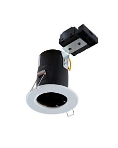 Set of 30 x White Fixed GU10 Fire Rated Recessed Downlights