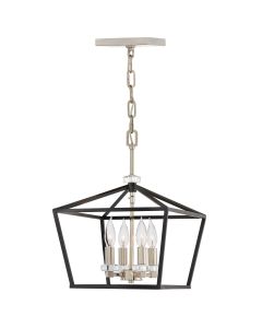 Quintiesse - Stinson - QN-STINSON-4P-M-BK - Black Nickel 4 Light Ceiling Pendant Light