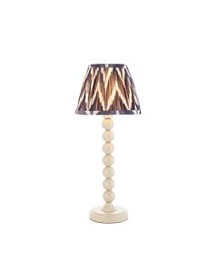 Endon Lighting - Higgledy & Zigzag 20cm - 116218 - White Grey Table Lamp With Shade