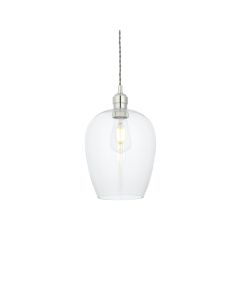 Rolando - Nickel Glass Ceiling Pendant Light