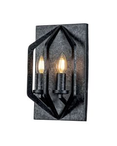 Quoizel Lighting - Vanguard - QZ-VANGUARD2-OK - Black 2 Light Wall Light