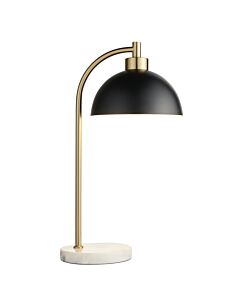 Endon Lighting - Buchanan - 112210 - Antique Brass Grey Marble Black Task Table Lamp