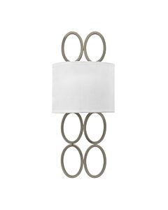 Hinkley Lighting - Jules - HK-JULES2-BN - Brushed Nickel White 2 Light Wall Light