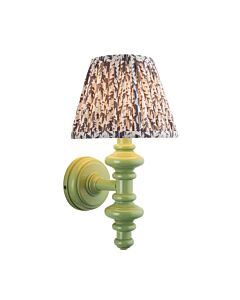 Endon Lighting - Carnaby & Leaf 20cm - 114453 - Green Grey Wall Light