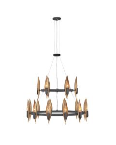 Quintiesse - Willow - QN-WILLOW18-CBK - Black Gold 18 Light Chandelier