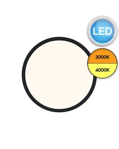 Nordlux - Oja 29 IP54 3000/4000K DIM - 2210656103 - LED Black IP54 Flush Ceiling Light