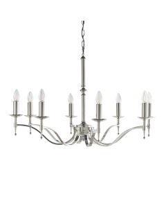 Interiors 1900 - Stanford - CA1P8N - Nickel 8 Light Chandelier