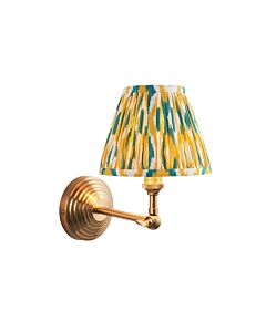 Endon Lighting - Obelisk Wing & Ikat 16cm - 115716 - Aged Brass Yellow Jade Wall Light