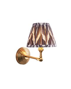 Endon Lighting - Obelisk Wing & Zigzag 16cm - 115705 - Aged Brass Grey Wall Light