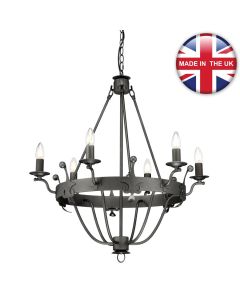 Elstead - Windsor Graphite WINDSOR6-GR Chandelier