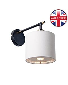 Elstead Lighting - Balance - BALANCE1-BKPN - Black Nickel White Wall Light