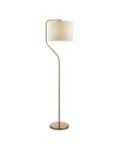 Endon Lighting - Clement - 108022 - Aged Brass Natural Floor Lamp