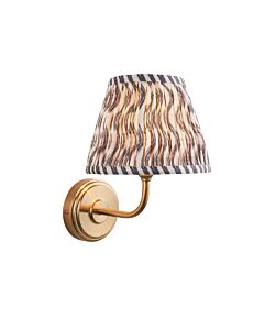 Endon Lighting - Step Arc & Ripple 20cm - 116048 - Aged Brass Grey Wall Light