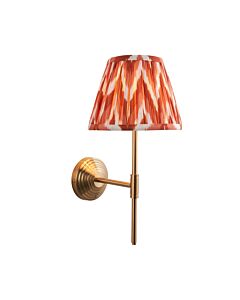 Endon Lighting - Obelisk T Bar & Zigzag 20cm - 116021 - Aged Brass Orange Wall Light