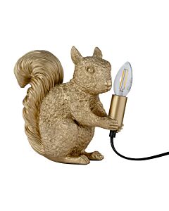 Squirrel - Gold Squirrel Table Lamp