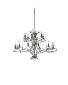 Interiors 1900 - Penn - CA7P18N - Nickel 18 Light Chandelier