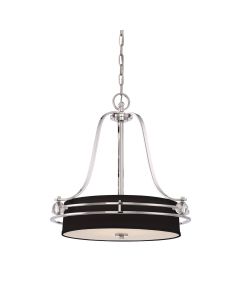 Quoizel Lighting - Uptown Gotham - QZ-GOTHAM-P - Silver Black 4 Light Ceiling Pendant Light