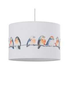 Branch - Bird Print Linen Easy Fit 30cm Pendant Shade